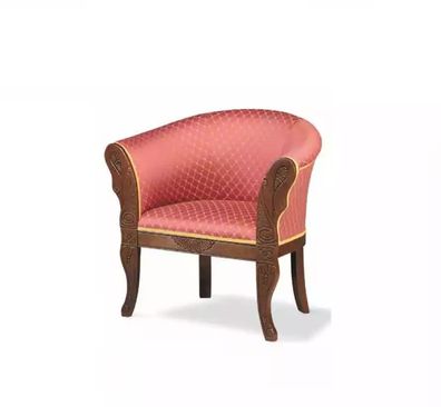 Klassischer Designer Sessel Wohnzimmermöbel Textilmöbel Polster Sitzer