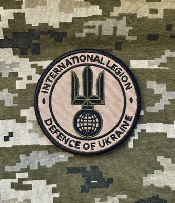 Patch "International Legion Defence Ukraine" Kojote Morale Tactical Aufnäher ZSU BW