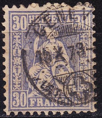 Schweiz Switzerland [1867] MiNr 0033 c ( O/ used ) [01]