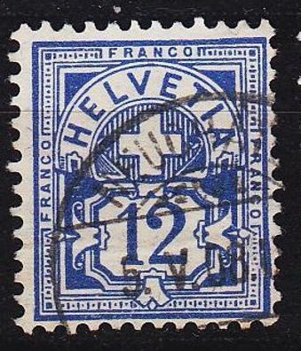 Schweiz Switzerland [1906] MiNr 0086 a ( O/ used )