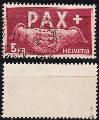 Schweiz Switzerland [1945] MiNr 0458 ( O/ used ) [01] geprüft / certified