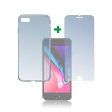 4smarts 360 Protection Set für Apple iPhone 8 / iPhone 7 / SE (2020) - Transparent