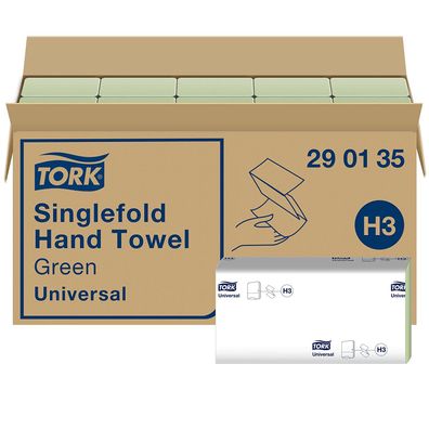 TORK Papierhandtücher 290135 H3 Universal Zick-Zack-Falzung 1-lagig 4.000 Tücher -