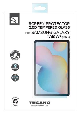 Tucano Displayschutz aus gehärtetem Glas für Samsung Galaxy Tab A7 10.4 - Transpare