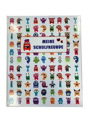 Schulfreundebuch Monster "Meine Schulfreunde" - 34 Blatt