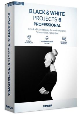BLACK & WHITE Projects 6 Professional - Franzis - PC Download Version