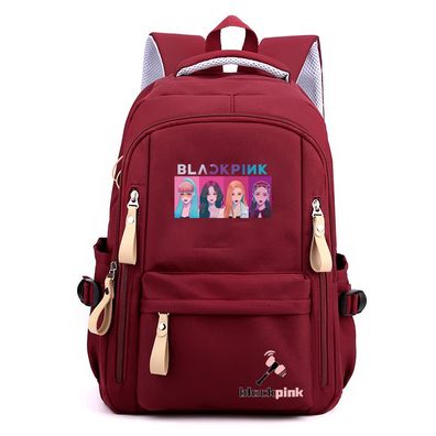 Blackpink Jennie Lisa Jisoo Schultasche Reiserucksack wasserdicht Outdoor Backpack