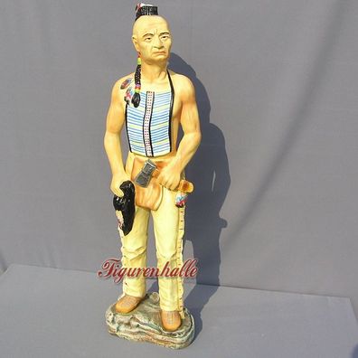 Indianer Arizoner Western Figur Dekofigur Aufstellfigur Irokesen Statue Figur