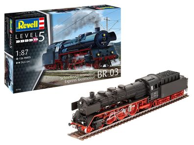 Revell Schnellzuglokomotive BR 03 & Tender in 1:87 Revell 02166 Bausatz