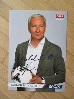 ORF Fernsehmoderator Rainer Pariasek - handsigniertes Autogramm!!