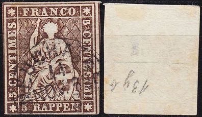 Schweiz Switzerland [1854] MiNr 0013 ( O/ used ) [03]