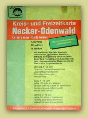 Kreis-und Freizeitkarte Neckar- Odenwald