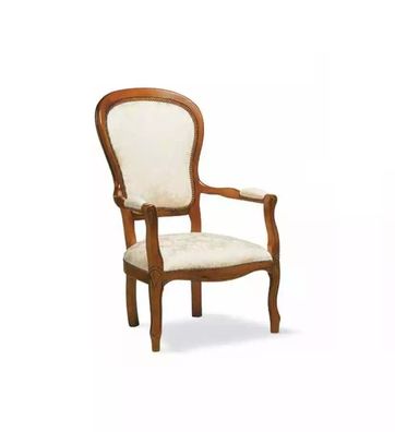 Esszimmerstuhl Klassische Stuhl mit Armlehne Designer Textil Möbel Lehnstuhl