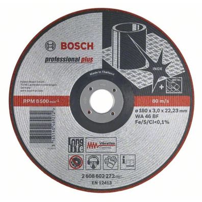 Bosch
Schruppscheibe WA 46 BF. Halbflexibel. 115 mm. 22.