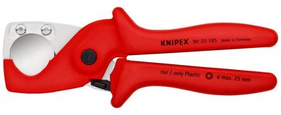 KNIPEX 90 20 185 PlastiCut® Schlauch- und Schutzrohrschneider aus zähem, glasfaser...