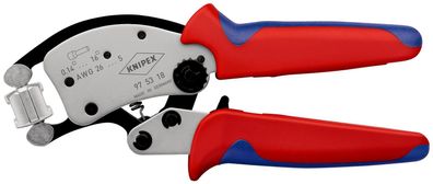 KNIPEX 97 53 18 SB Twistor16® Selbsteinstellende Crimpzange für Aderendhülsen mit ...