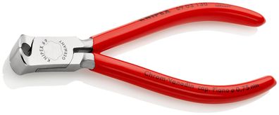 KNIPEX 69 03 130 Vornschneider für Mechaniker mit Kunststoff überzogen verchromt ...