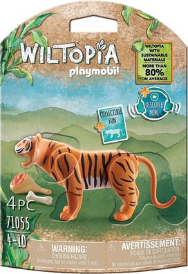 Playmobil Wiltopia 71055 Tiger aus nachhaltigem Material inklusive vielen Zubehör ...