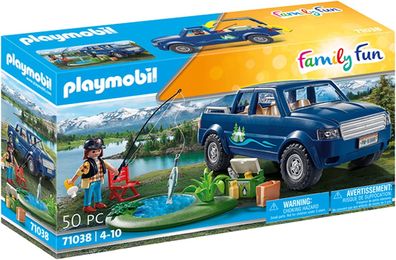 Playmobil Family Fun 71038 Angelausflug mit Pick Up, ab 4 Jahren