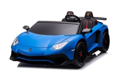 Lamborghini XXL High Speed 15Km/ h - blau - Kinder Elektroauto