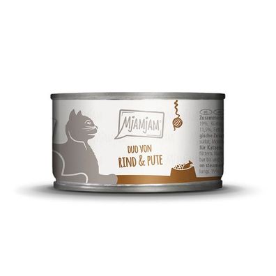 MjAMjAM - DUO von leckerem Rind & guter Pute an gedämpftem Kürbis - 6 x 100 g? ...