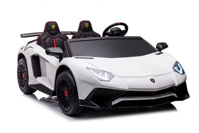 Lamborghini XXL High Speed 15Km/ h - weiß - Kinder Elektroauto