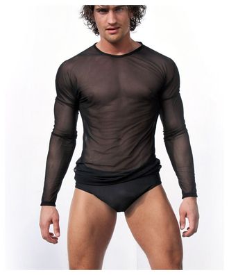 Herren Wetlook Transparentes Shirt S-2XL Sexy Activewear Unterhemd Slim Fitted Top