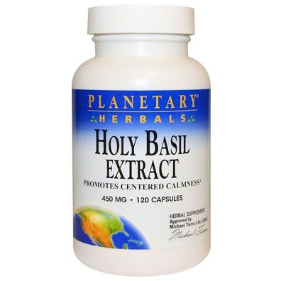 Planetary Herbals, Holy Basil Extract (Heiliges Basilikum Extrakt), 450mg, 120 ...