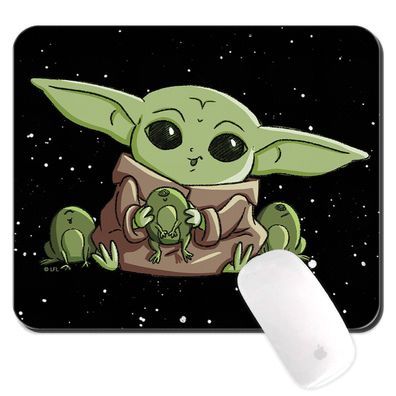 Star Wars Baby Yoda 014 Anti-Rutsch Mauspad Mousepad 22 x 18cm