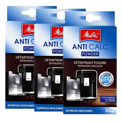 3 x Melitta ANTI CALC Entkalkerpulver Espresso Maschinen