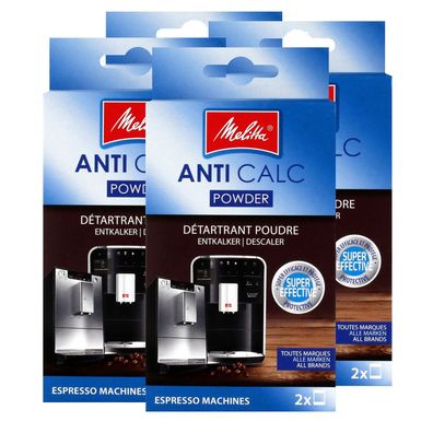 4 x Melitta ANTI CALC Entkalkerpulver Espresso Maschinen