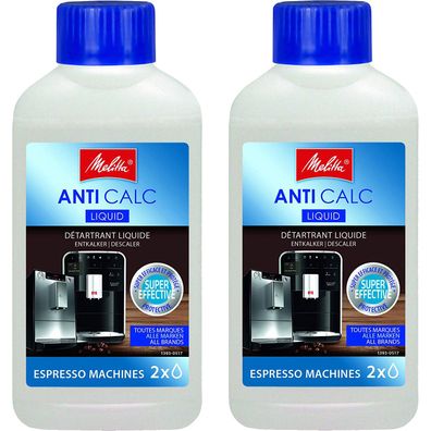 2 x Melitta ANTI CALC Flüssigentkalker Espresso Maschinen