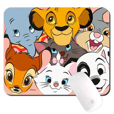 Disney Friends 004 Anti-Rutsch Mauspad Mousepad 22x18cm Simba Dumbo Bambi Marie