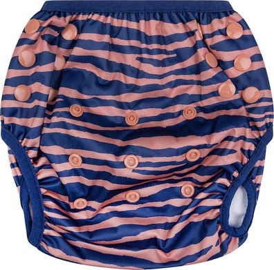 Swim Essentials Schwimmwindel waschbar blau/ orange Zebra Muster 0–3 Jahre