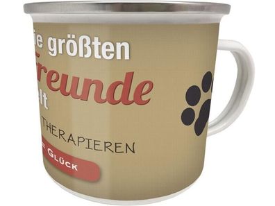 Emaille Becher 0,5 L - größten Katzen - Freunde der Welt, EB 49