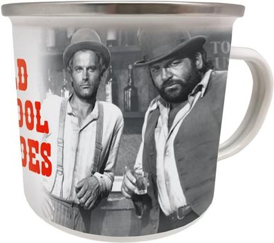 Emaille Becher 0,5 L - Bud Spencer & Terence Hill - Old School Heroes, EBT 06