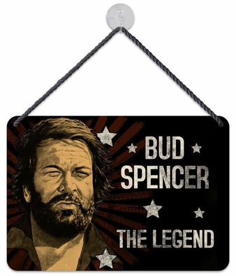 Kulthänger Blechschild Bud Spencer The Legend, KH-B 06