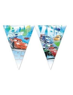 Procos 84848 Disney Cars Ice Racers Plastik Flaggen Banner Party Deko Geburtstag