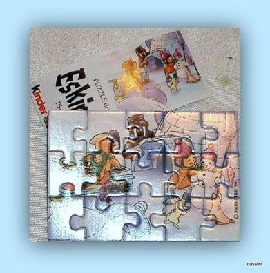 Puzzle Eskimo 1994 4 mit Beipackzettel