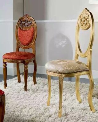Designer Luxus Klassischer Esszimmer Stuhl Sitz Möbel Lehnstuhl