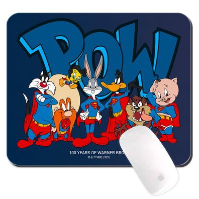 Looney Tunes & Superman Anti-Rutsch Mauspad Mousepad 22x18cm Bugs Tweety & Co