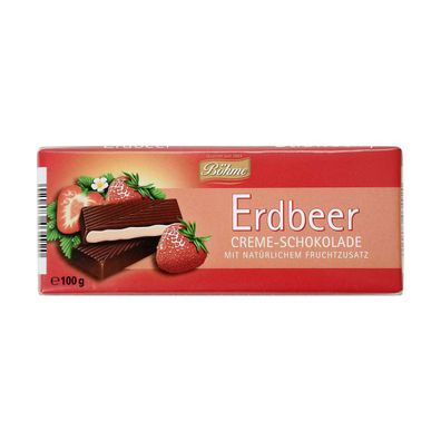 Böhme Erdbeer Creme Schokolade 100g