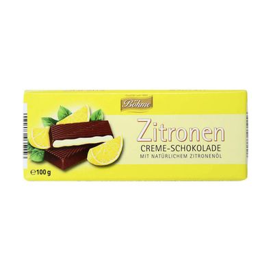 Böhme Zitrone Creme Schokolade 100g