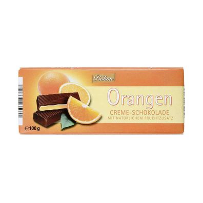Böhme Orange Creme Schokolade 100g