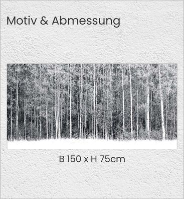 Tischfolie Wald in Aspen schwarz weiß Bubblefree selbstklebend Folie