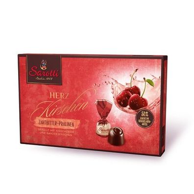 Sarotti Herzkirschen Zartbitterpralinen mit Kirschlikör 250g