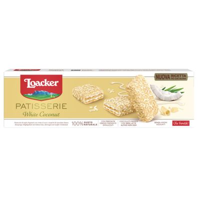 Loacker Gran Pasticceria White Coconut feines Waffelgebäck 100g