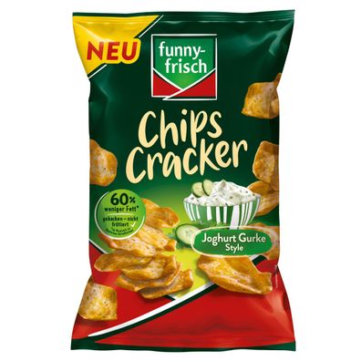 funny frisch Chips Cracker Joghurt Gurke Style knusprig frisch 90g