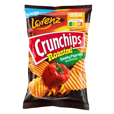 Crunchips Roasted Smoky Paprika Chips mit Paprika Geschmack 110g