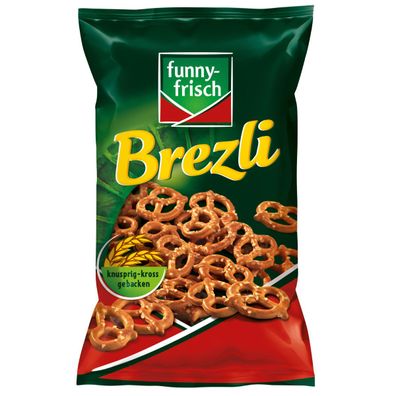 funny frisch Brezli Mini Laugenbrezel mit Meersalz verfeinert 160g